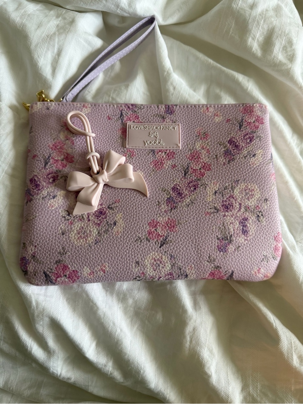 LoveShackFancy c YoobuPink Floral Wristlet Clutch/Pouch